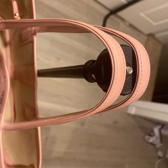 MCM Pink Monogram Tote Bag with Leather Handles - Picture 7 of 7